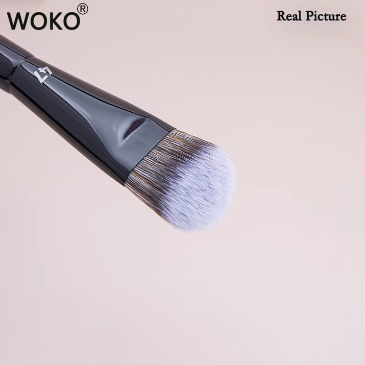 PRO 47 Foundation Brush Broom Foundation Shadow Brush Liquid Cream Blending Blush Angled Professional Makeup Brush Cosmetic Tool
