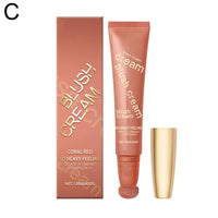Makeup Cheek Blush Stick Cream Liquid Blush with Cushion Applicator for Cheeks Blusher Lightweight Makeup