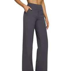 2025 Spring Casual Loose Straight Leg Pants Women'S High Waist Pocket Comfortable Fit Business Long Trousers Fashionable Pants