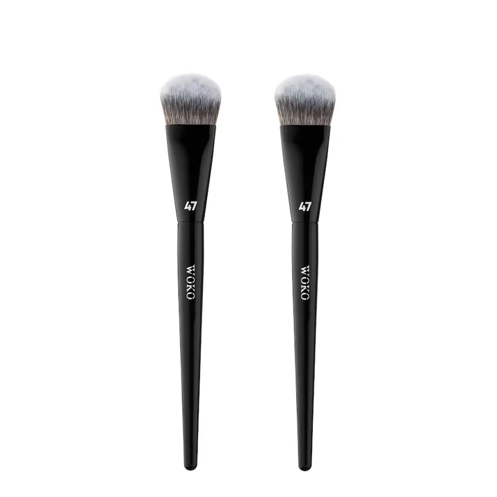 PRO 47 Foundation Brush Broom Foundation Shadow Brush Liquid Cream Blending Blush Angled Professional Makeup Brush Cosmetic Tool